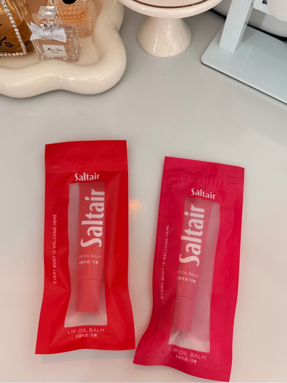 Saltair Lip Oil Balm in Gigi & prickly pear Nourishing Lip Treatment